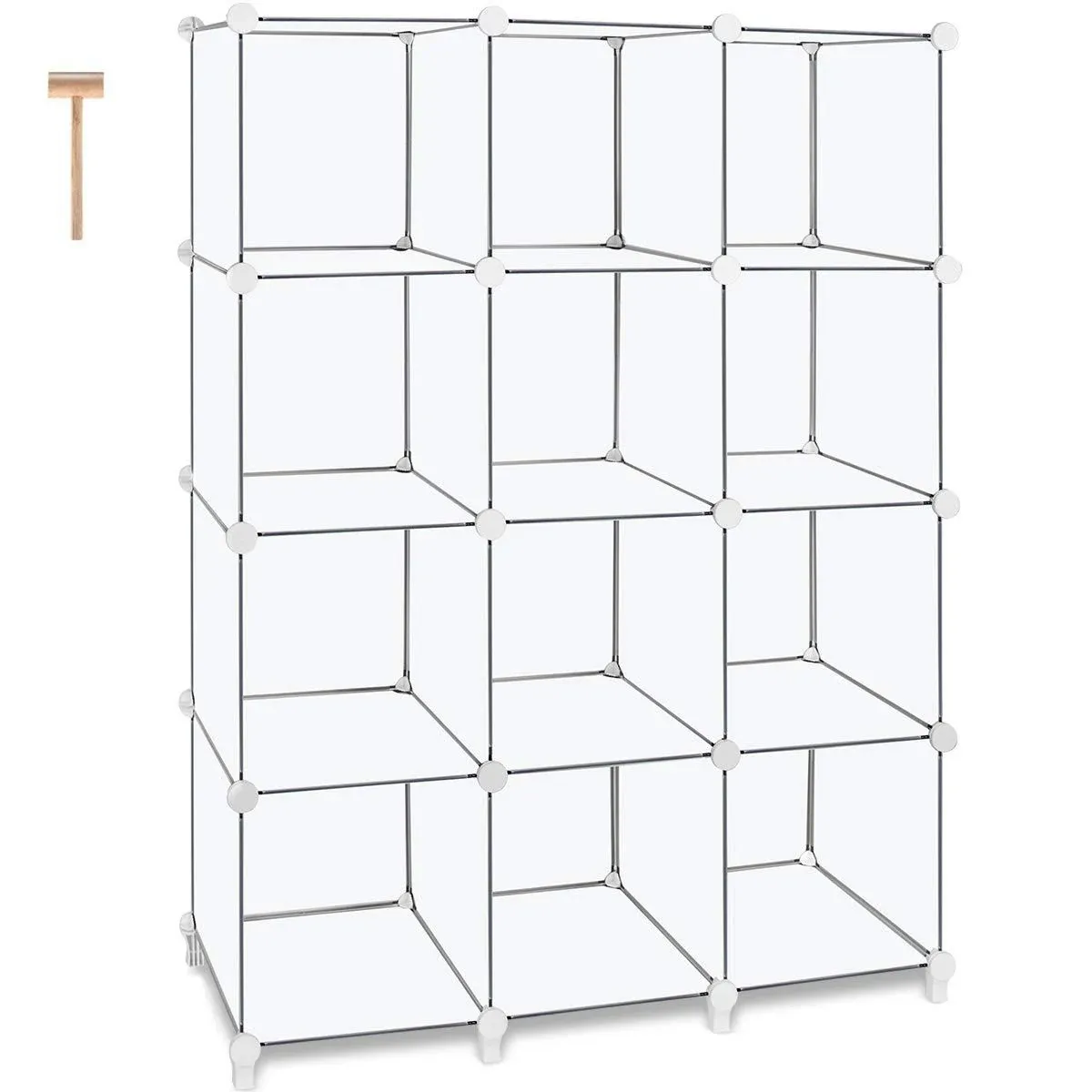 TomCare Cube Storage Organizer 12-Cube Closet Organizer and Storage Shelves DIY