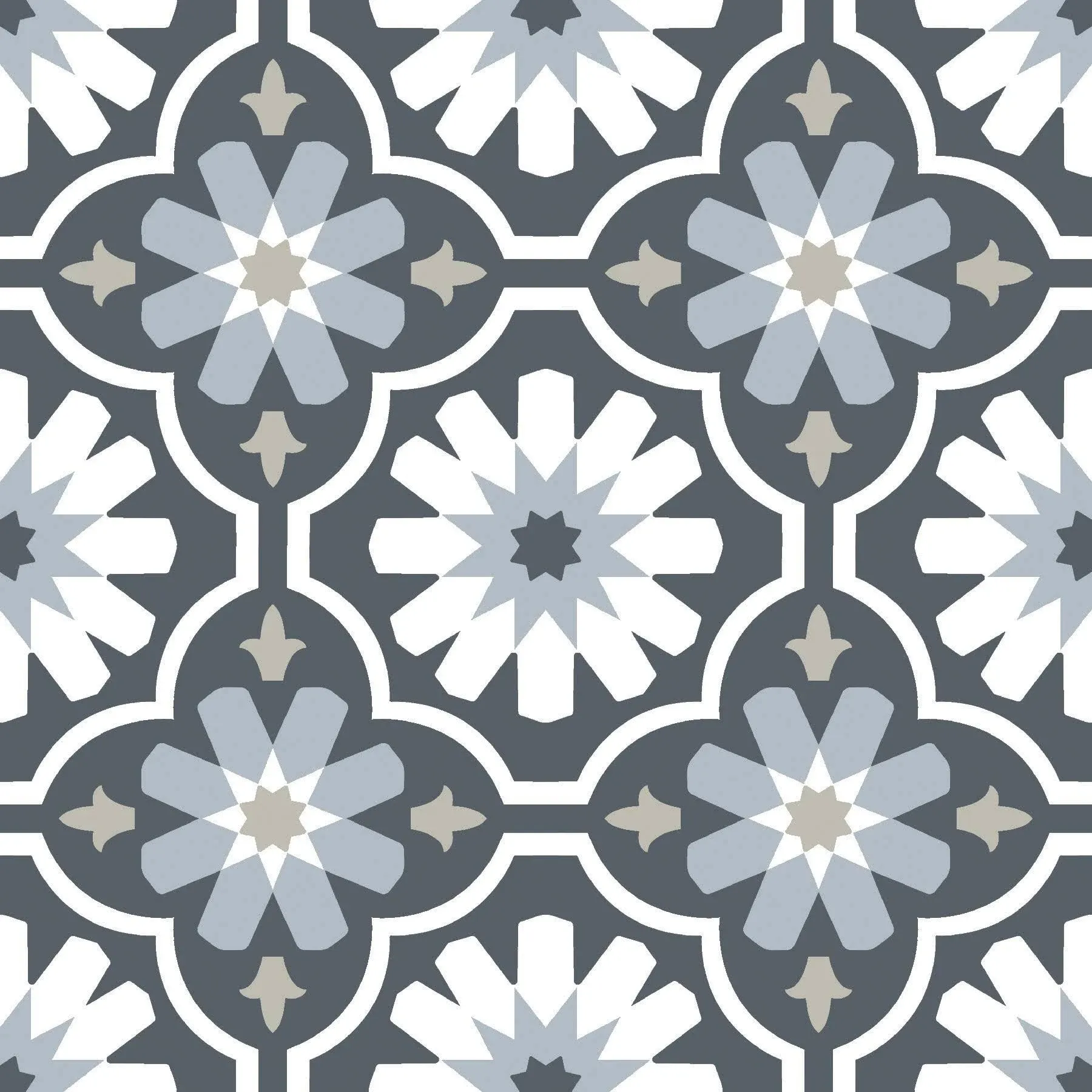 Sevilla 12 in. W x 12 in. L Multicolor Peel & Stick Vinyl Tile Flooring (10 sq. ft./case)