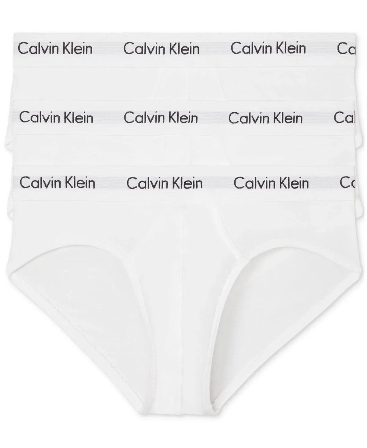 Calvin Klein Men's Cotton Stretch 3-Pack Hip Brief - Blue - XL