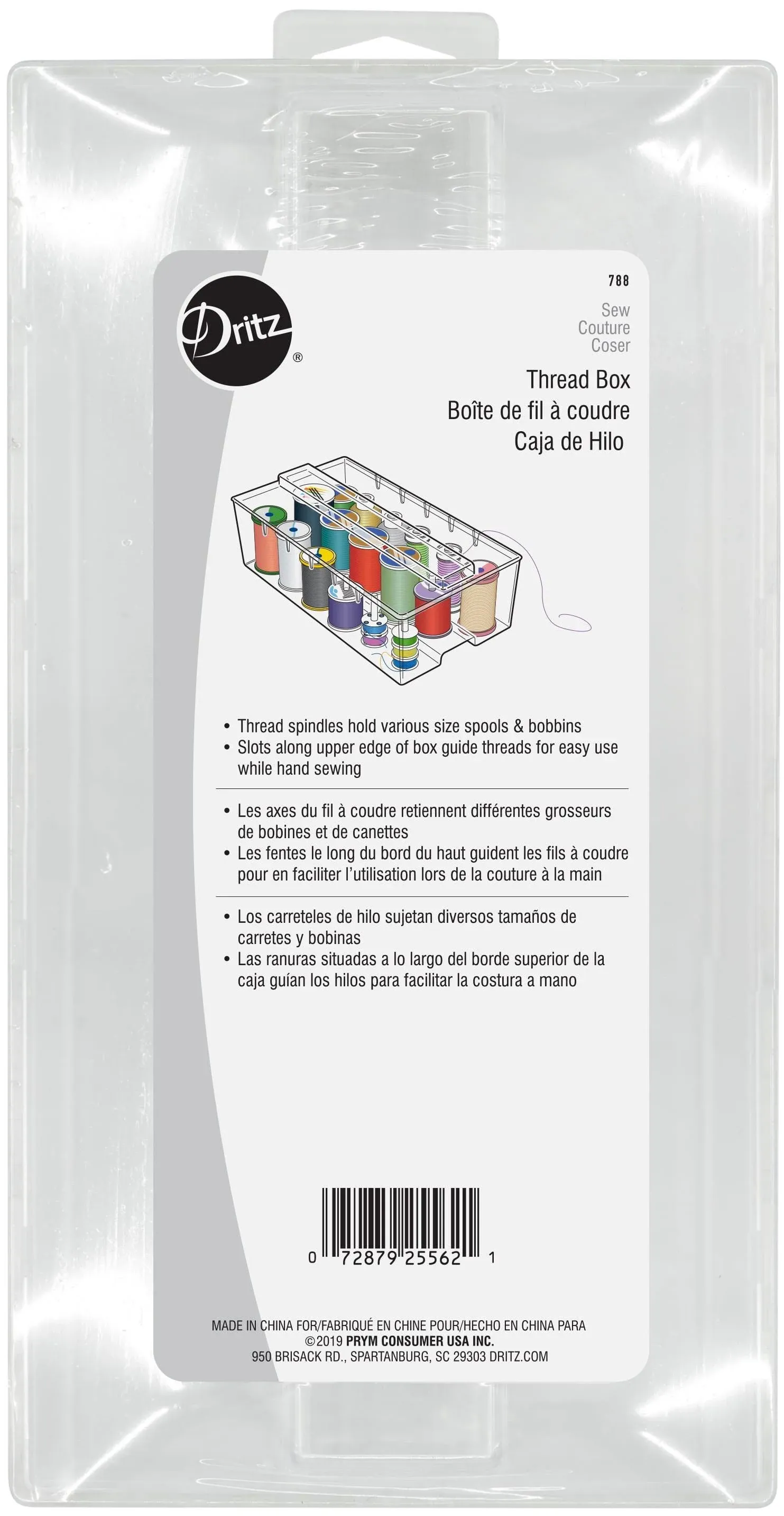 Dritz Thread Box Organizers, 1 Count (Pack of 1), Multicolor