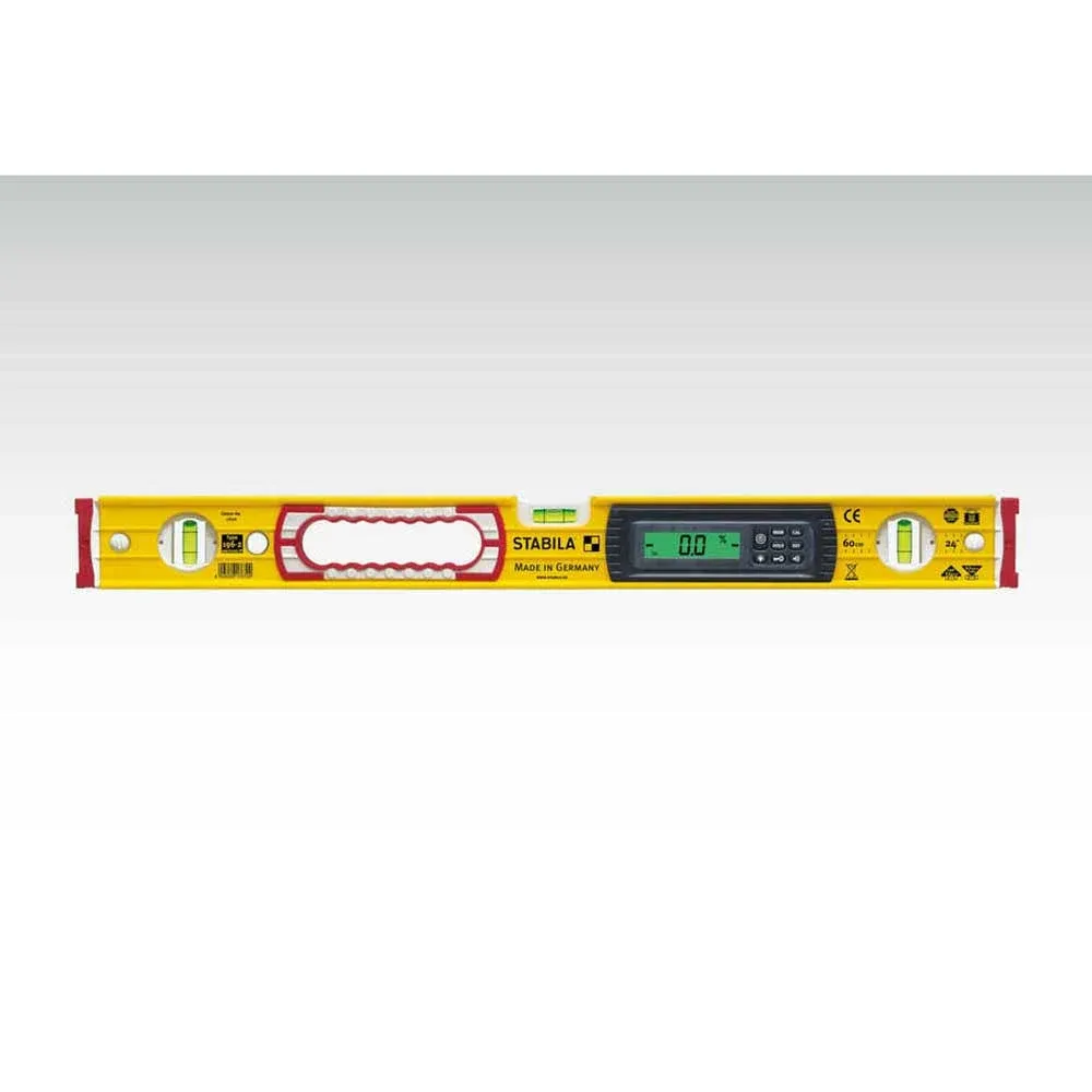 Stabila 36548 Spirit Level, 48 in L, 3-Vial, Aluminum, Black/Yellow