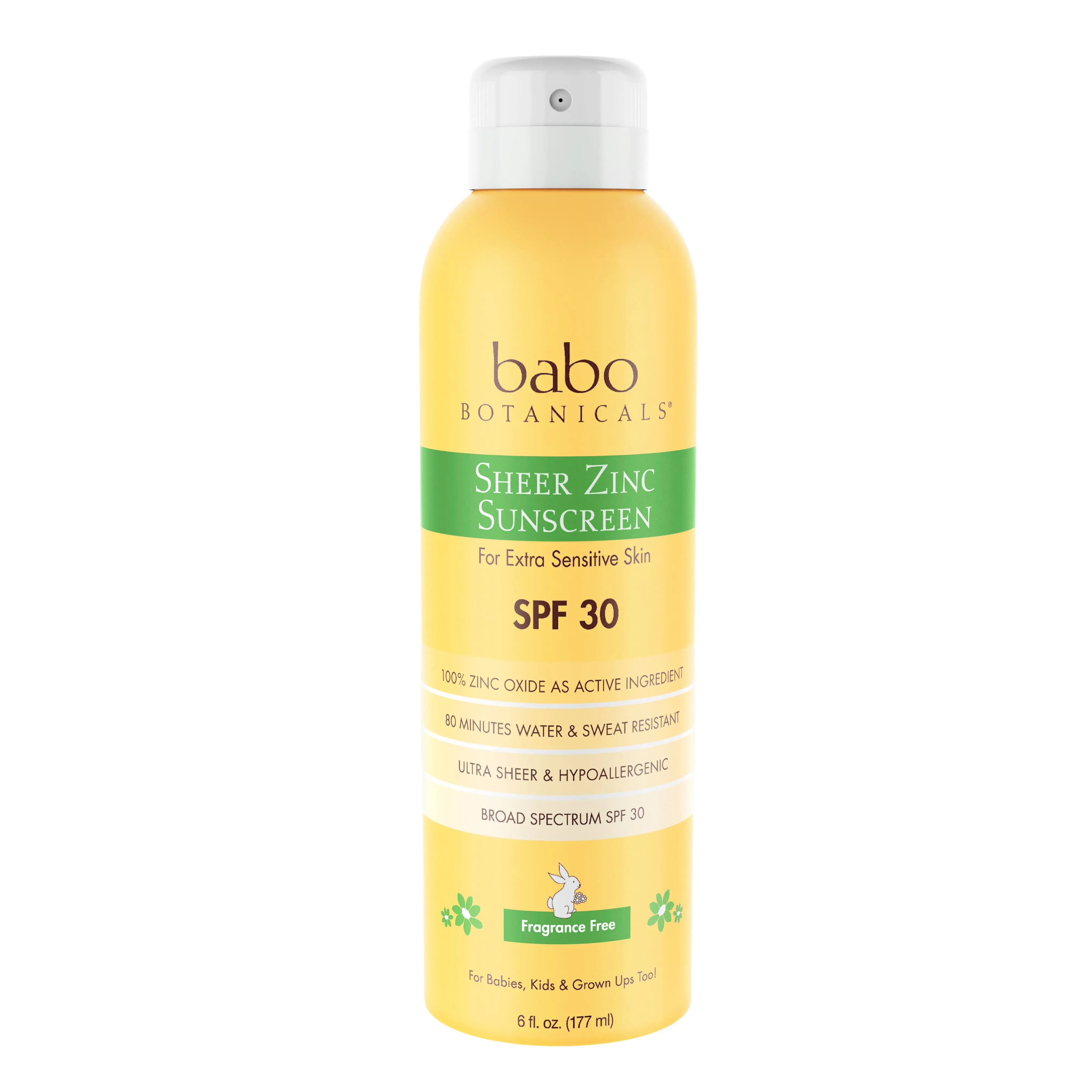 Babo Botanicals Sheer Zinc SPF 30 Sunscreen Spray