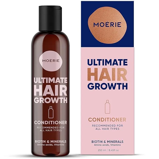 Moerie Mineral Conditioner – for Longer, Thicker, Fuller Hair - Vegan Hair Products – Paraben Free Hair Products – All Hair Types – Reverse Hair Loss