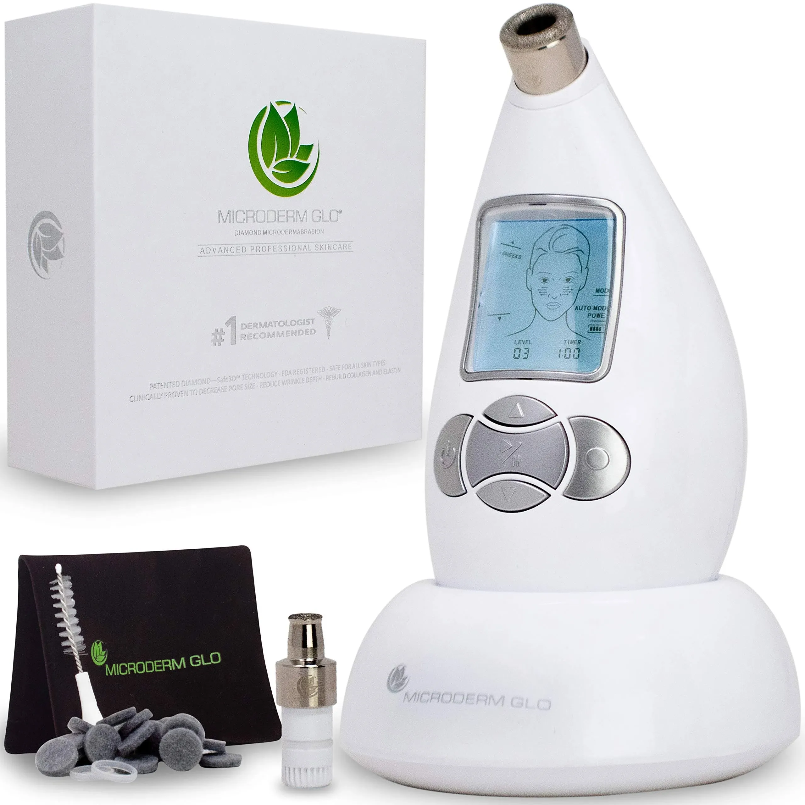 Microderm Glo Diamond Microdermabrasion Machine and Suction Tool