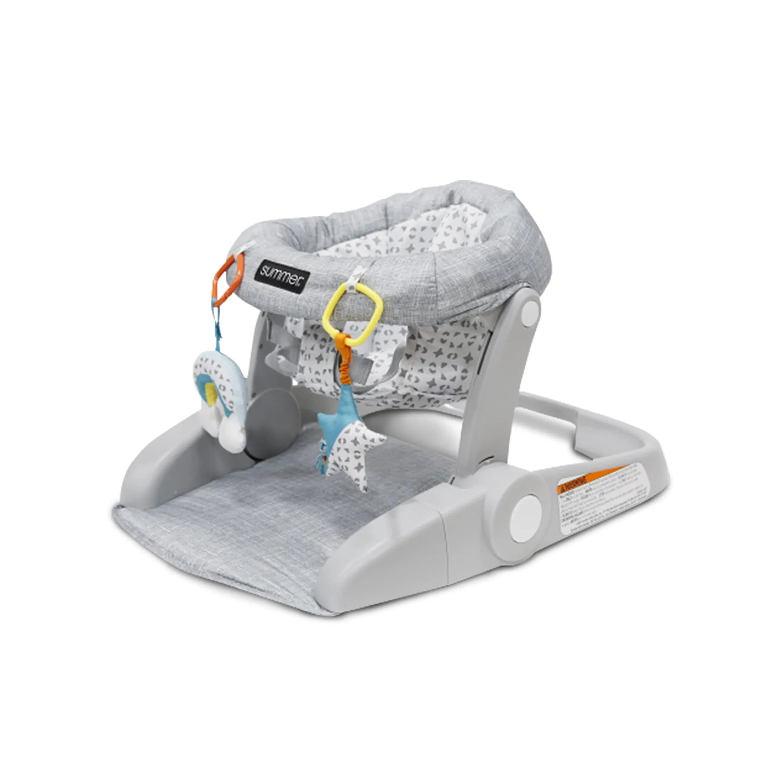 Summer Infant Learn-to-Sit 2-Position Floor Seat (Heather Gray)