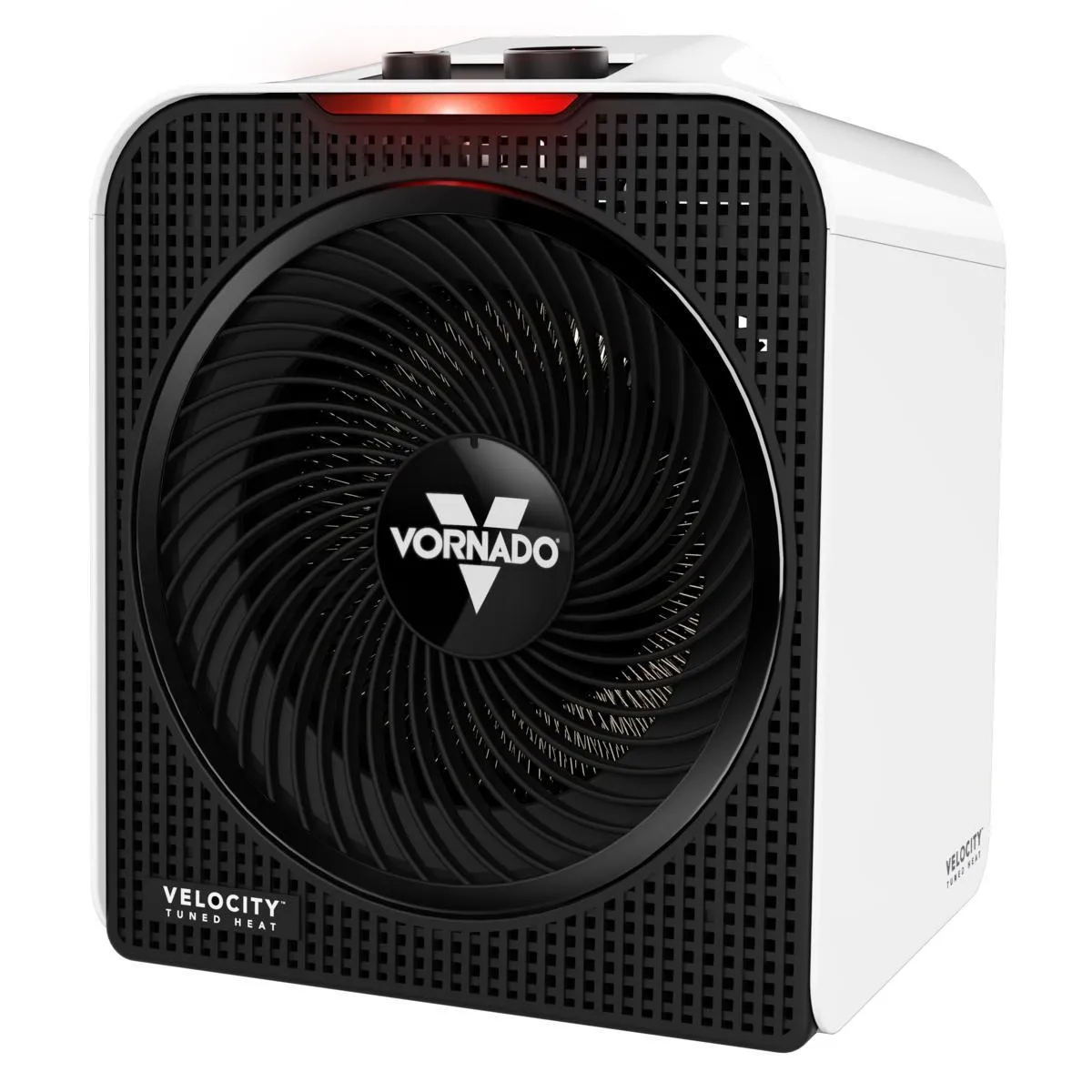 Vornado Velocity 3 Space Heater with 3 Heat Settings, Adjustable Thermostat, and Advanced Safety Features, White, Small