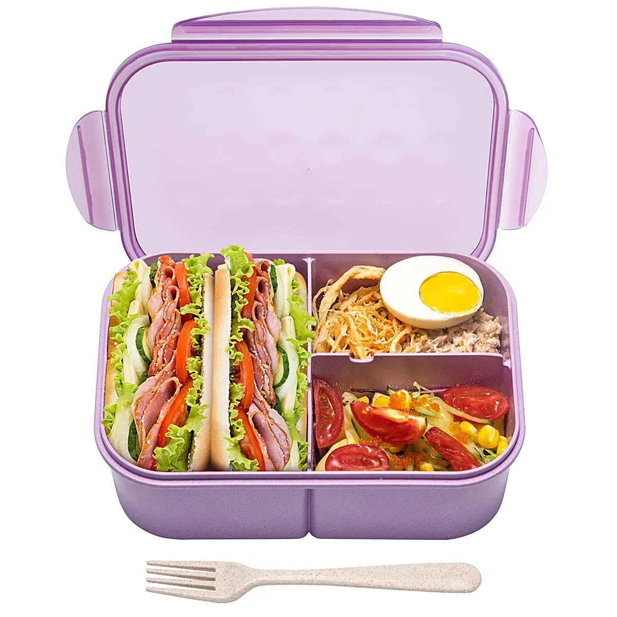 Miss Big Bento Box,Bento Box Adult,Lunch Box,Ideal Leak Proof Lunch Containers,No BPAs and No Chemical Dyes Bento Lunch Box,Dishwasher and Microwave