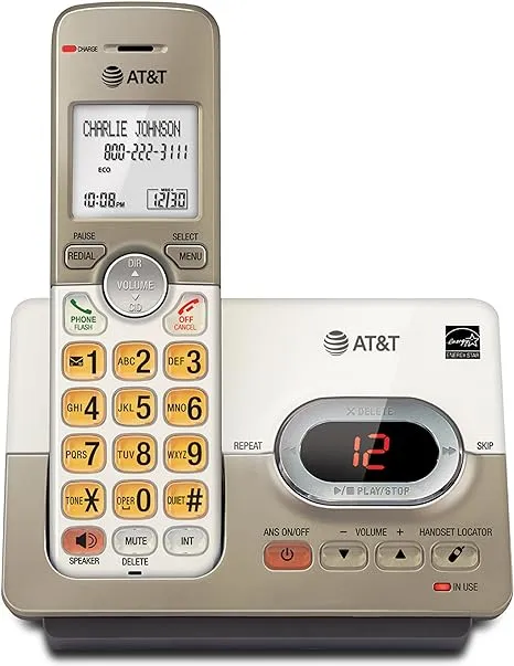 AT&T EL52113 Cordless Phone with Answering System & Extra-large Backlit KeysAT&T EL52113 Cordless Phone with Answering System & Ex…