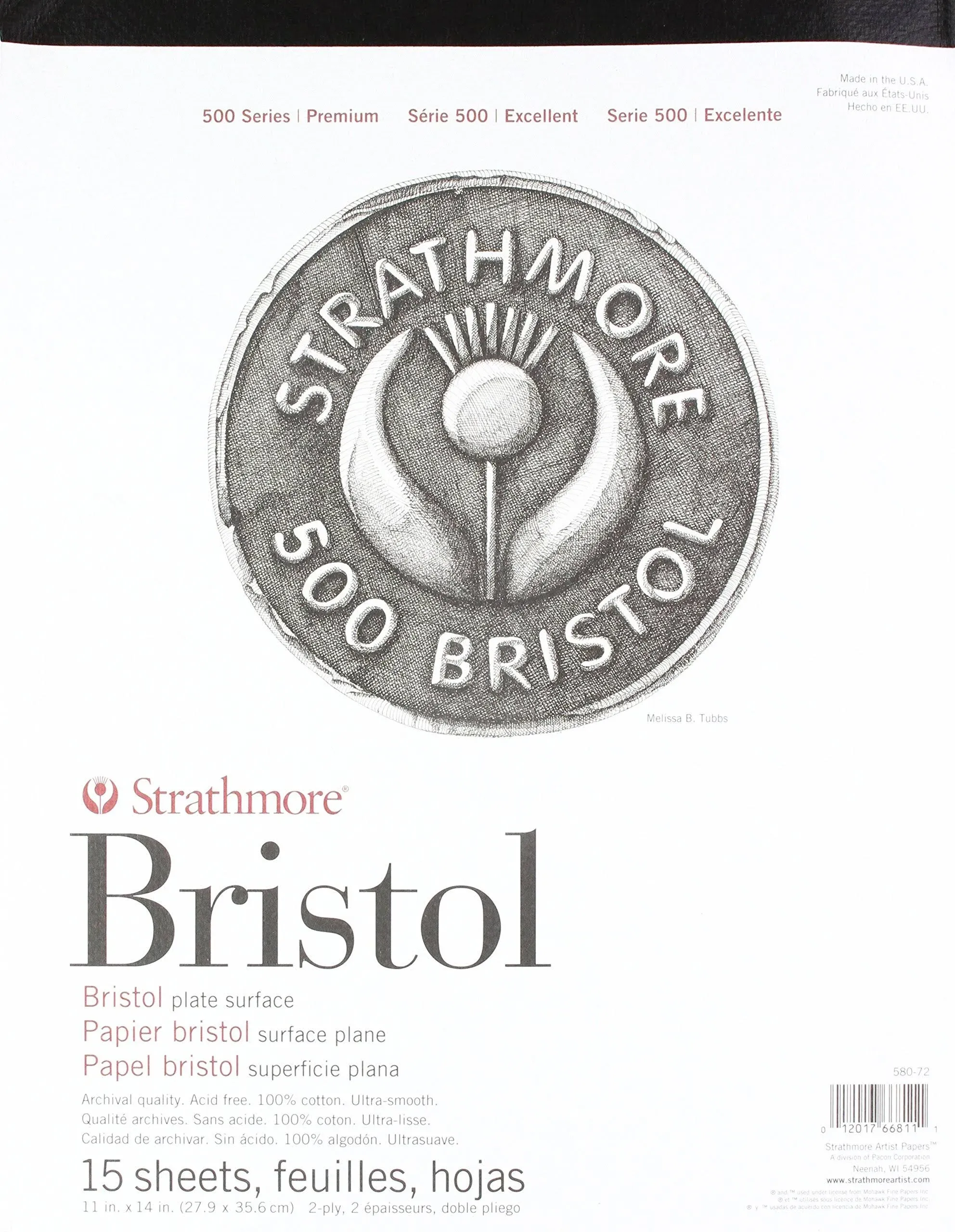 Strathmore Bristol Vellum Paper Pad 11"X14"