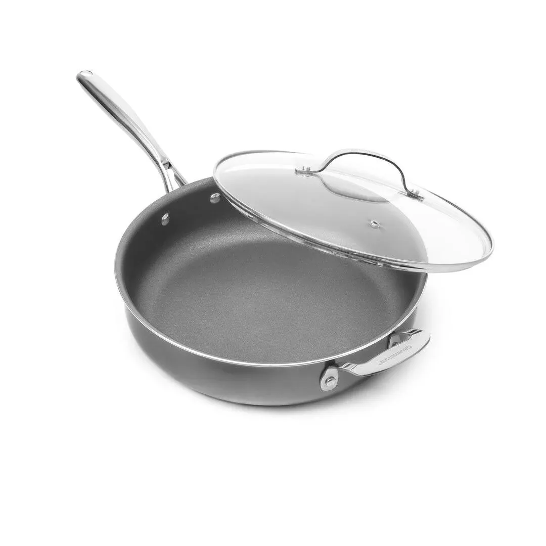 Granitestone Nonstick 14 Frying Pan with Lid Ultra Durable Mineral and Diamond ...