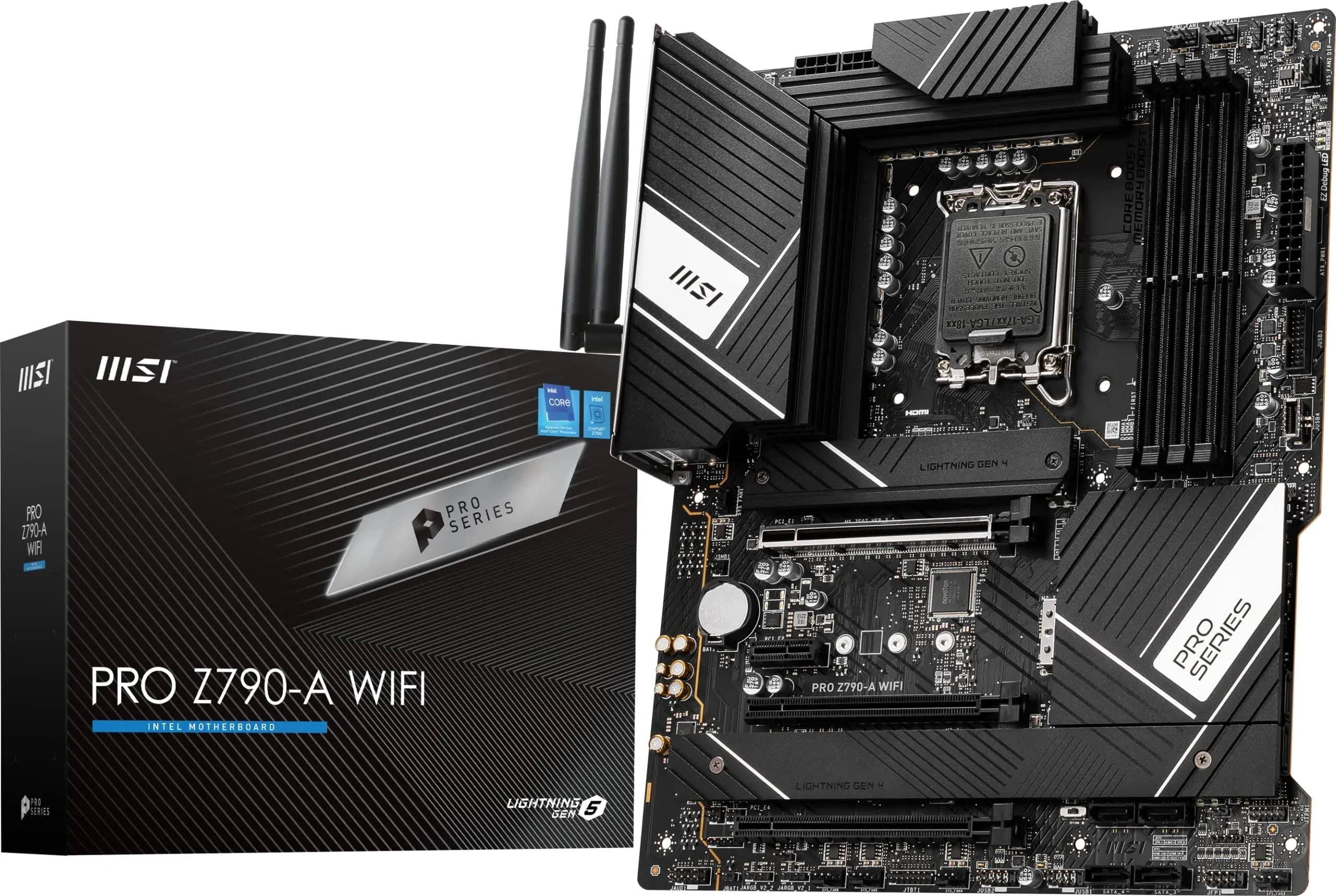 MSI PRO Z790-A WIFI LGA 1700 Intel Z790 SATA 6Gb/s DDR5 ATX Motherboard