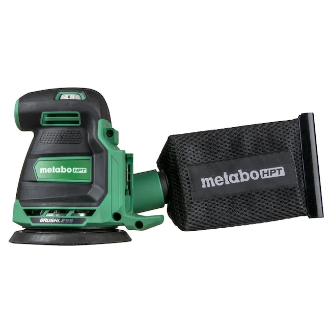 Metabo HPT 18V MultiVolt™ Cordless 5-Inch Random Orbit Sander | Tool Only - No Battery | Variable Speed | Brushless Motor | Electric Brake | SV1813DAQ4