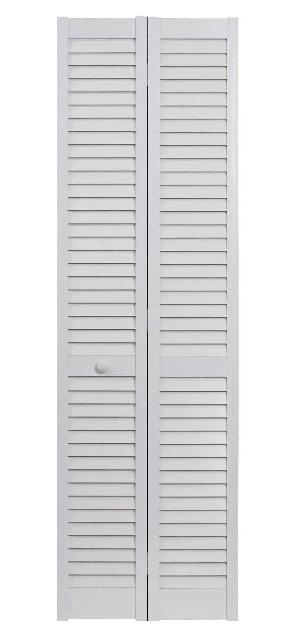 LTL Home Products SEALL30 Seabrooke PVC Louvered Interior Bifold Door, 78.625" x 29.5", White