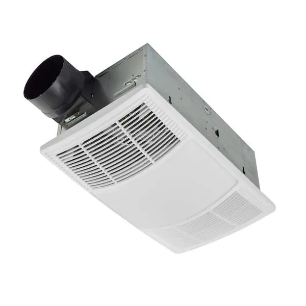 Broan BHFLED80 PowerHeat 80 CFM 1.5 Sone Ceiling Mounted Heated - White