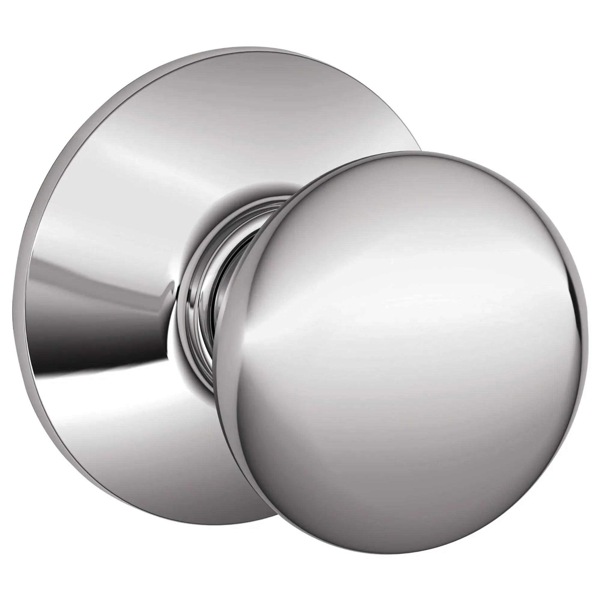 Schlage F40 PLY 625 Plymouth Door Knob, Bed & Bath Privacy Lock, Bright Chrome