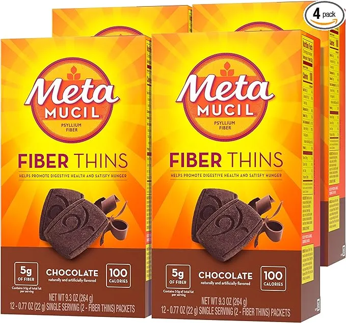 (price/case)metamucil 77513 Chocolate Wafer 4-12 Count