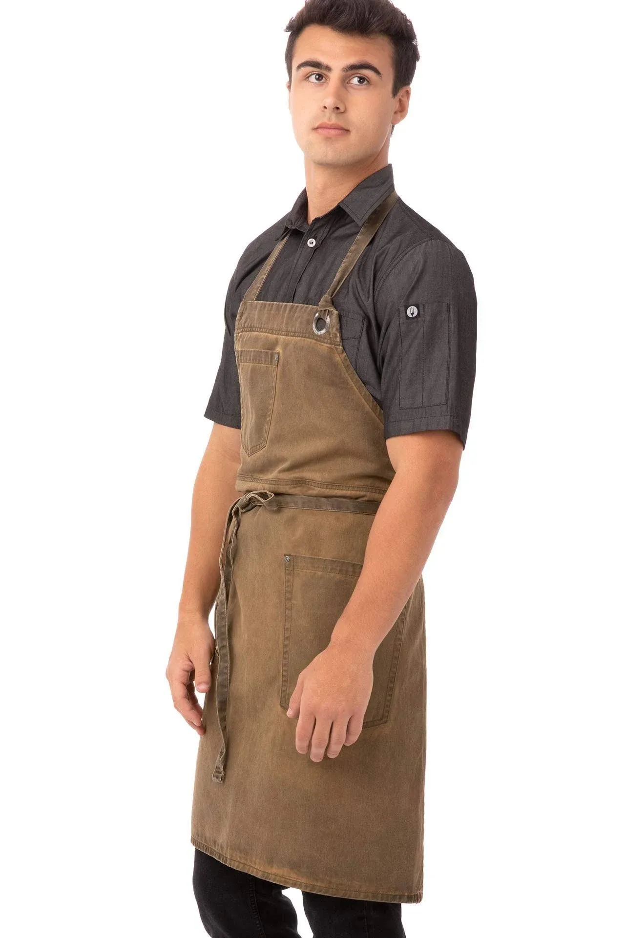 Chef Works Abaq054egg0 Bib Apron, Eggplant, One Size