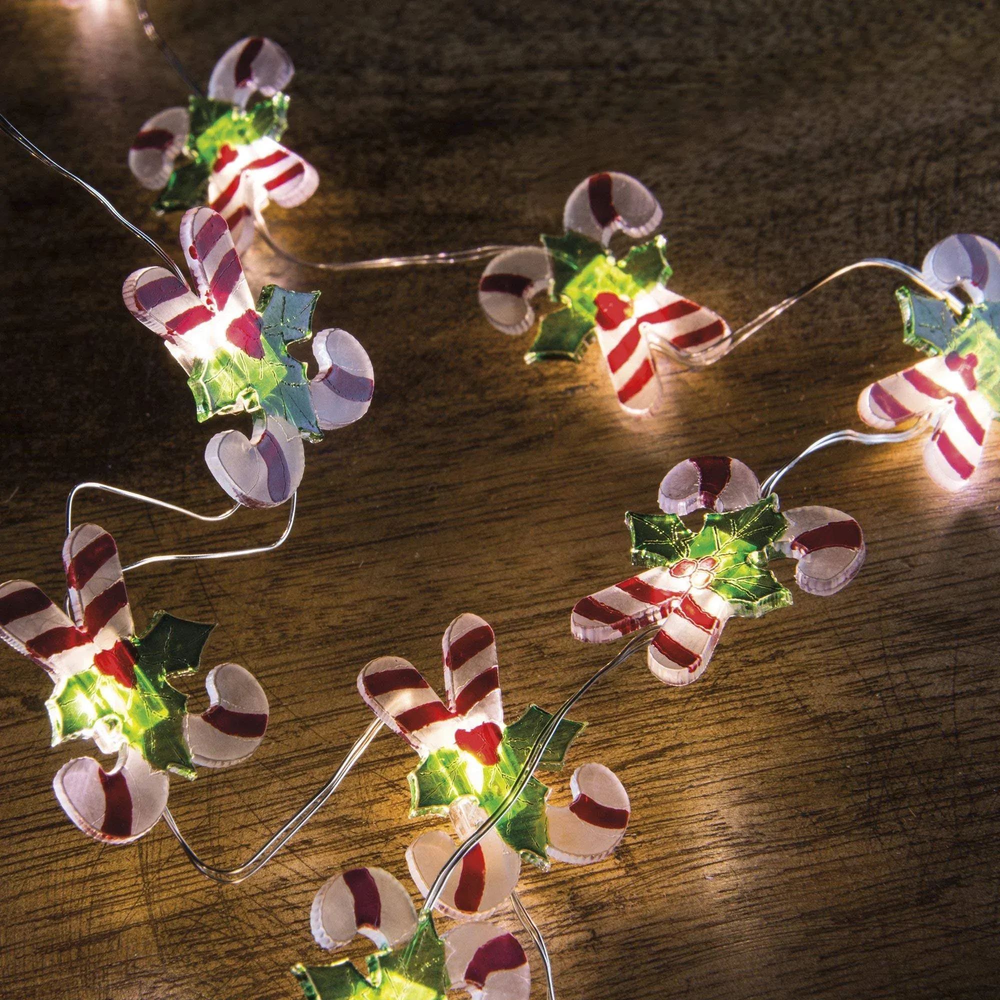 Primitives Battery Powered Wire Lights - Candy Canes