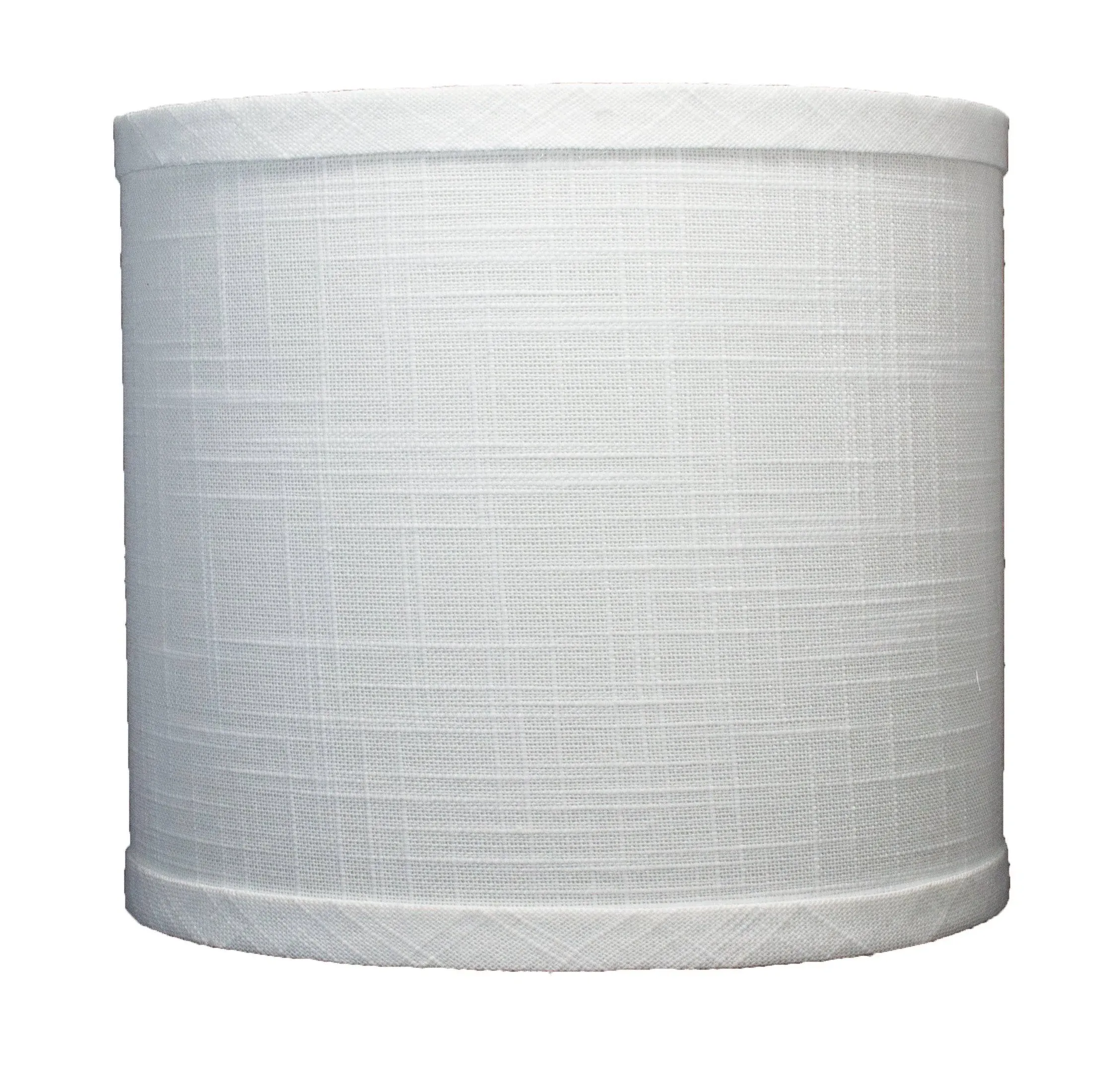 Urbanest Linen Drum Lamp Shade, 8x8x7&#034;, Off White, Spider White 