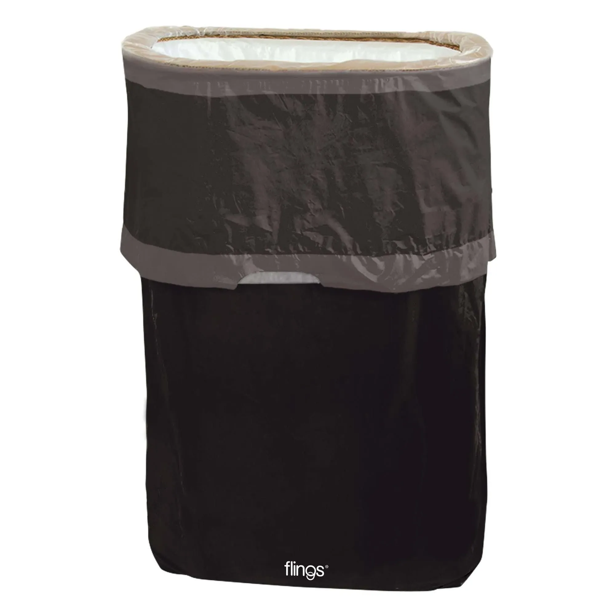 Black Flings Pop Up Trash Bin