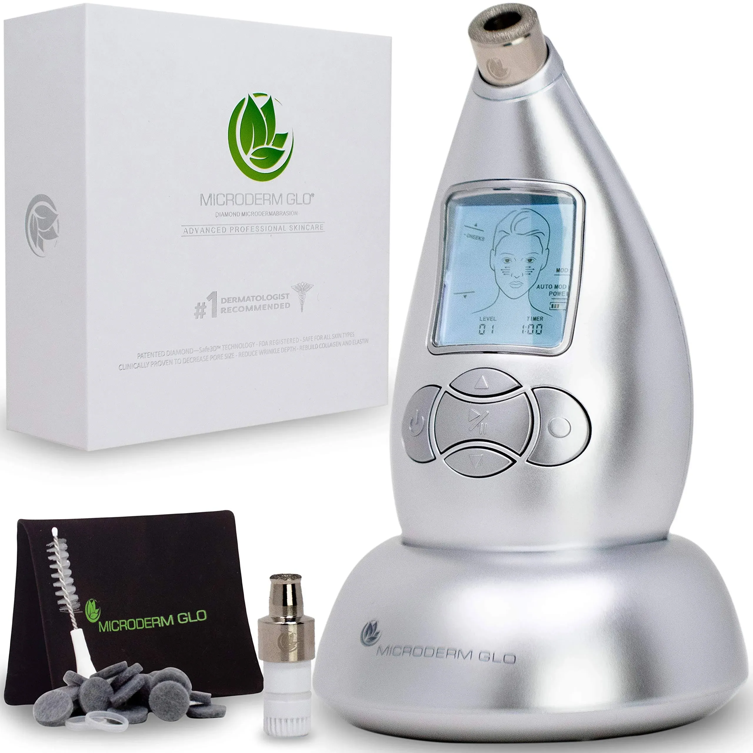 Microderm Glo Diamond Microdermabrasion Machine and Suction Tool