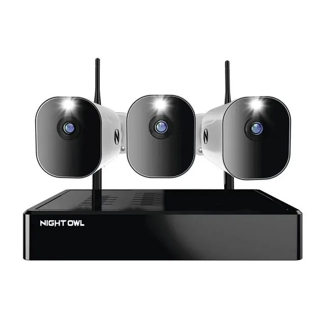 Night Owl 10 Channel 4K Wi-Fi NVR 1080p HD Spotlight Cameras