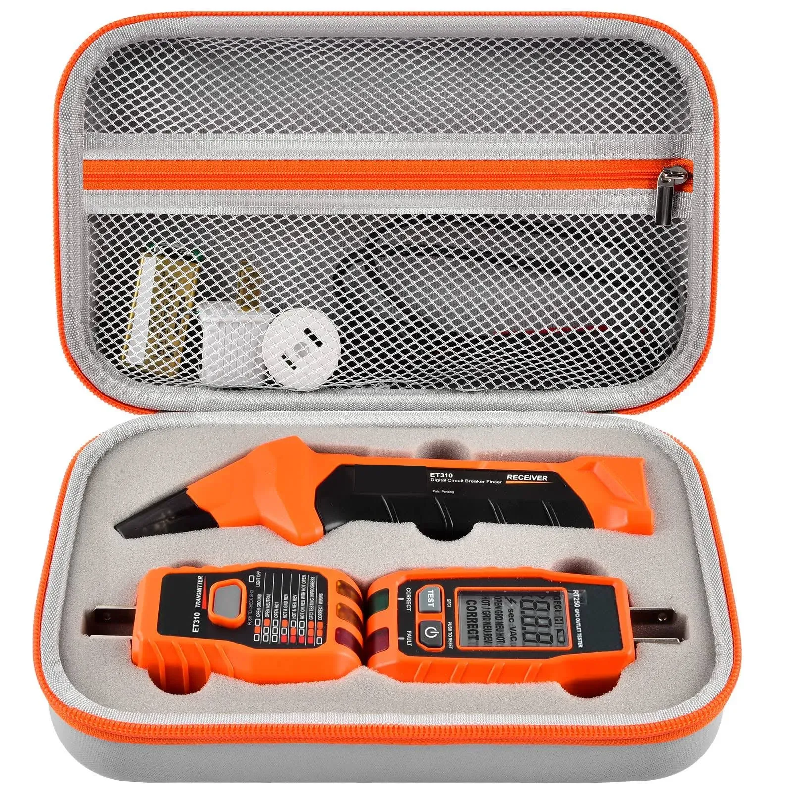 ALLPRIMO Case Compatible with Klein Tools ET310 AC Circuit Breaker Finder & 80016 Outlet Repair Tool Kit & RT250 GFCI Receptacle Tester. Electrical