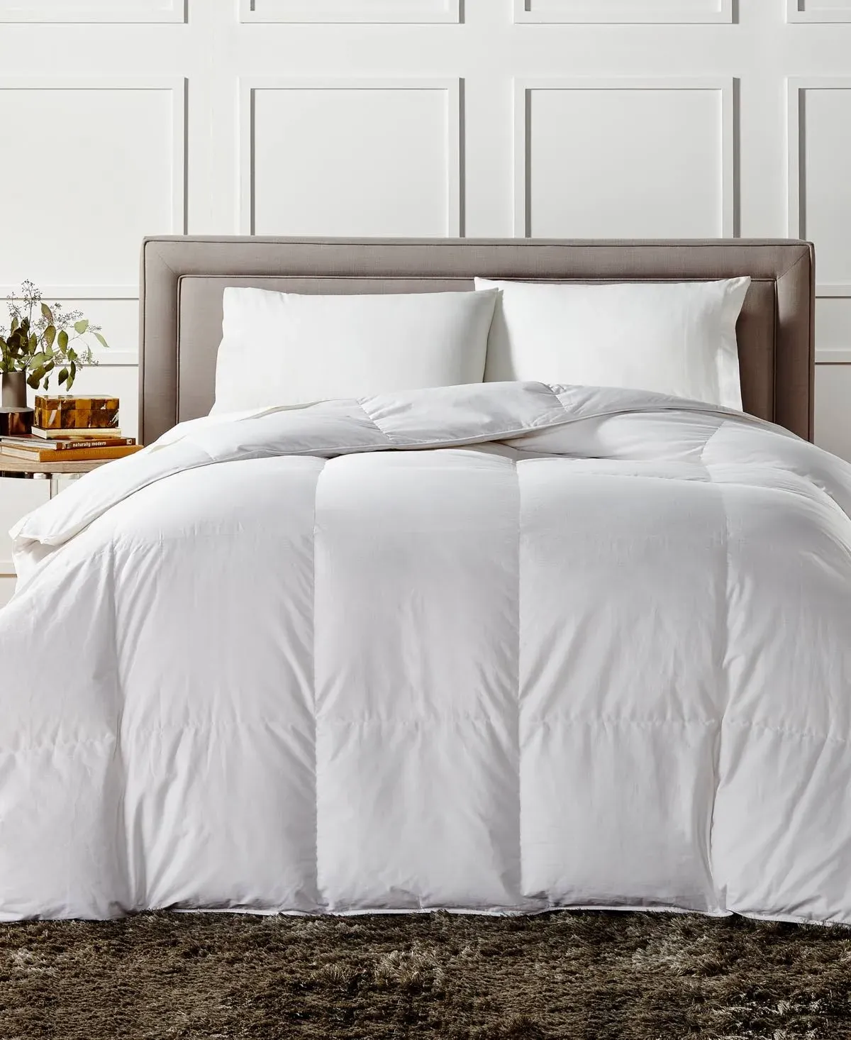 Charter Club White Down Medium Weight Comforter, Twin, Created for Macy's - White