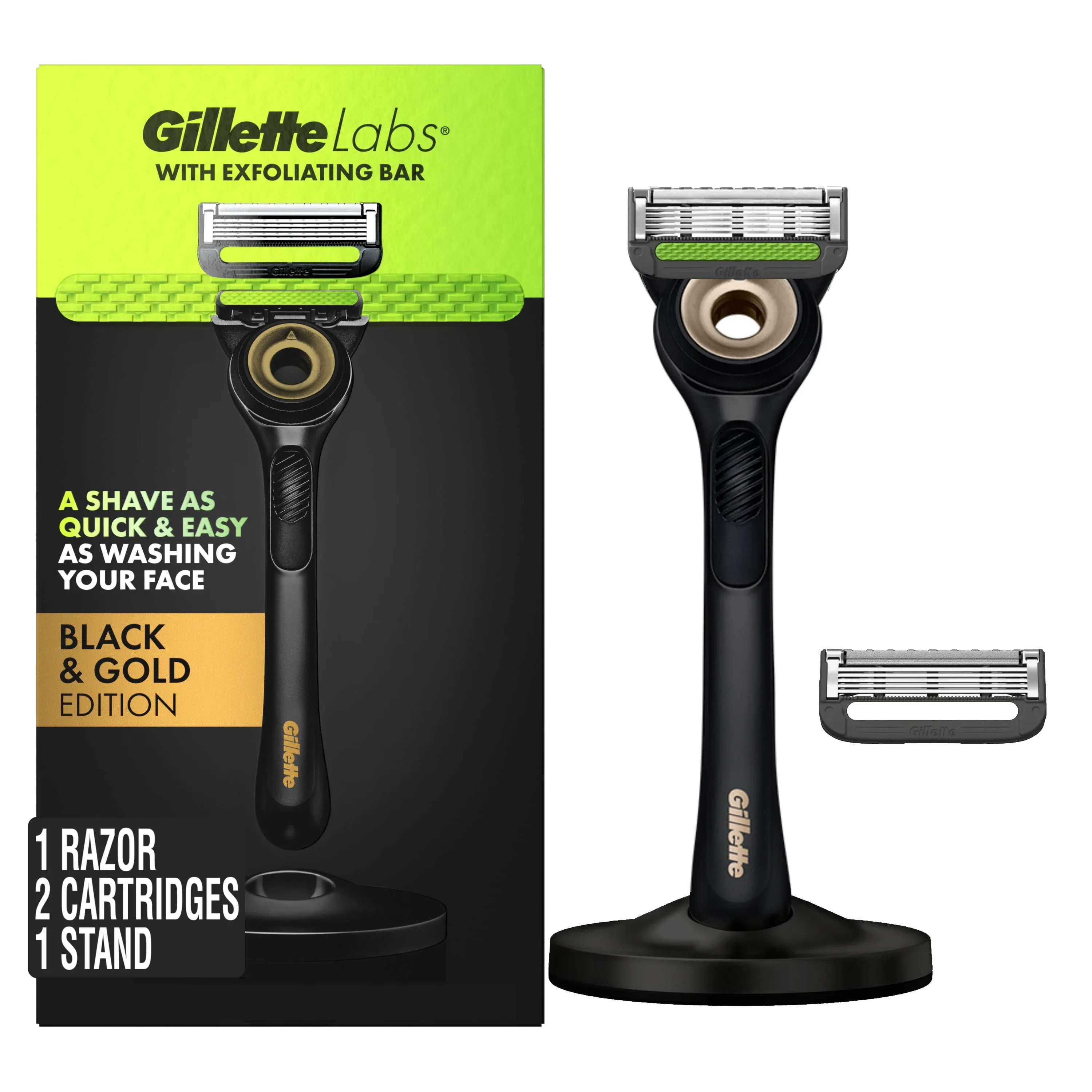 GilletteLabs Men's Razor with Exfoliating Bar Set