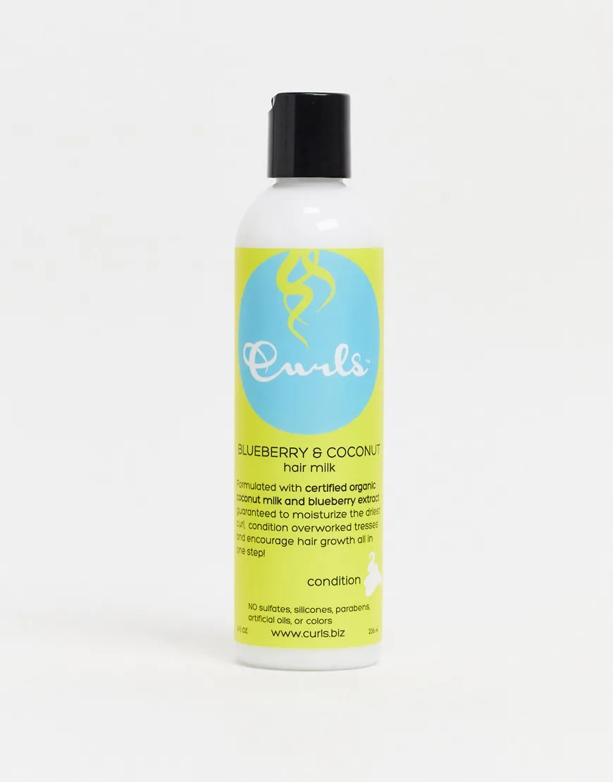 Curls Hair Milk, Condition, Blueberry & Coconut - 8 fl oz