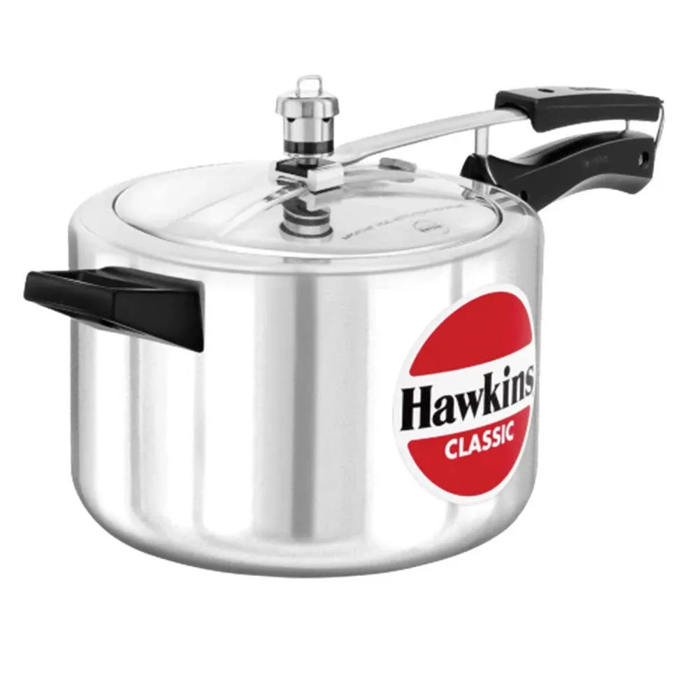 Hawkins Classic 5 Liter Aluminum Pressure Cooker  Kitchen Cookware Fast Cooking