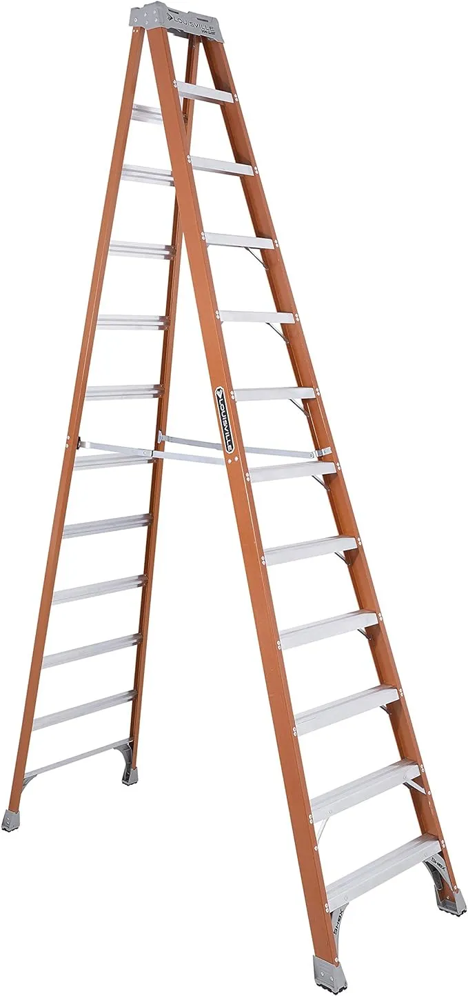 Louisville 7 Steps, 8' High, Type IA Rating, Fiberglass Step Ladder - 300 Lb Capacity, 26-1/4" Base Width | Part #FXS1508