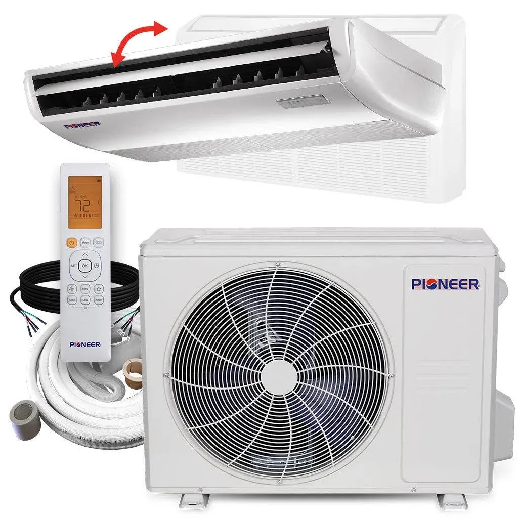 Pioneer® 24,000 BTU 20 SEER Floor/Ceiling Mini-Split Air Conditioner Heat Pump System Full Set