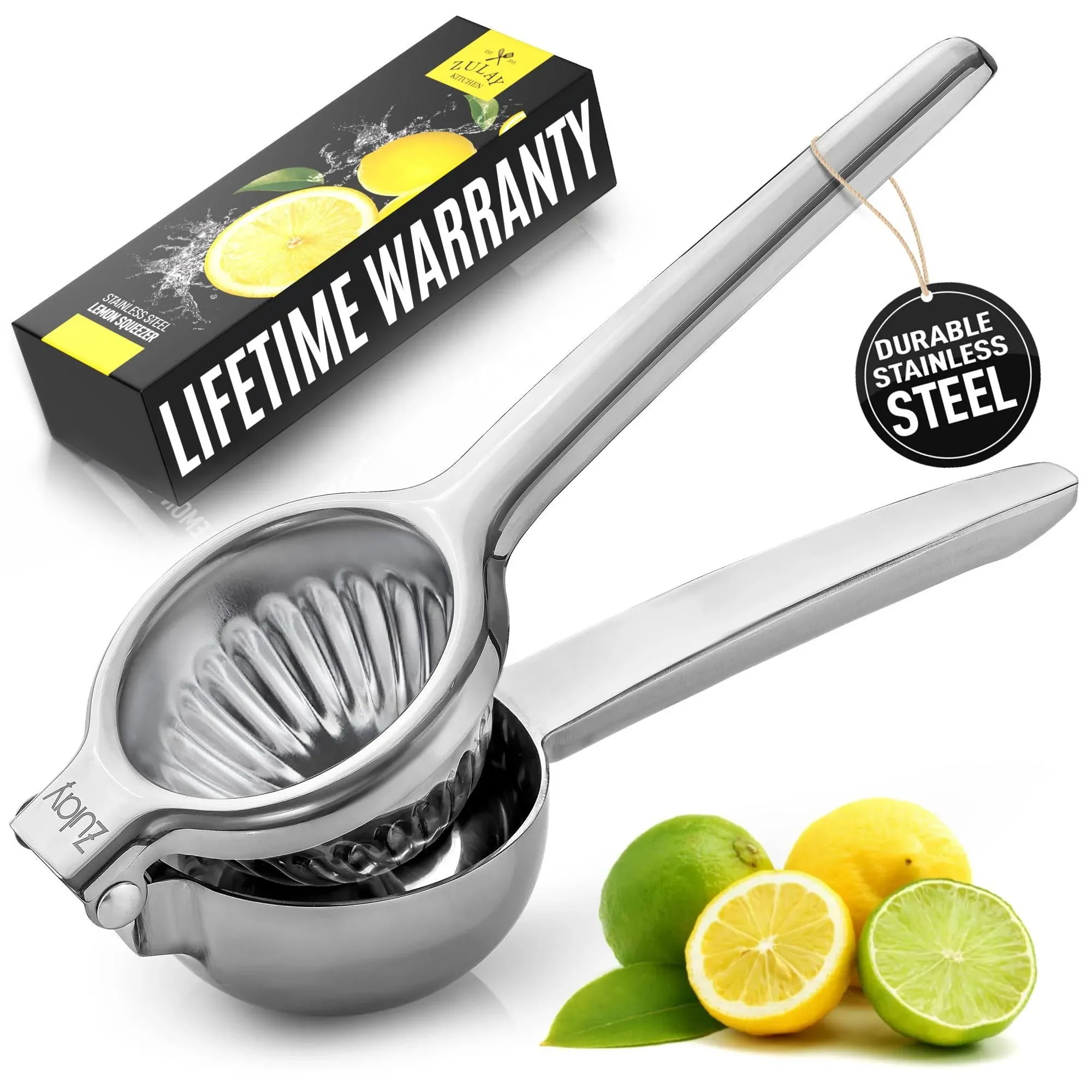 Zulay Kitchen Stainless Steel Lemon Squeezer