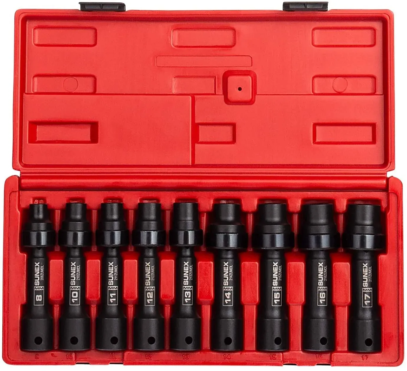 Sunex 2695 9pc 1/2" Drive Metric 12 Point Driveline Socket Set