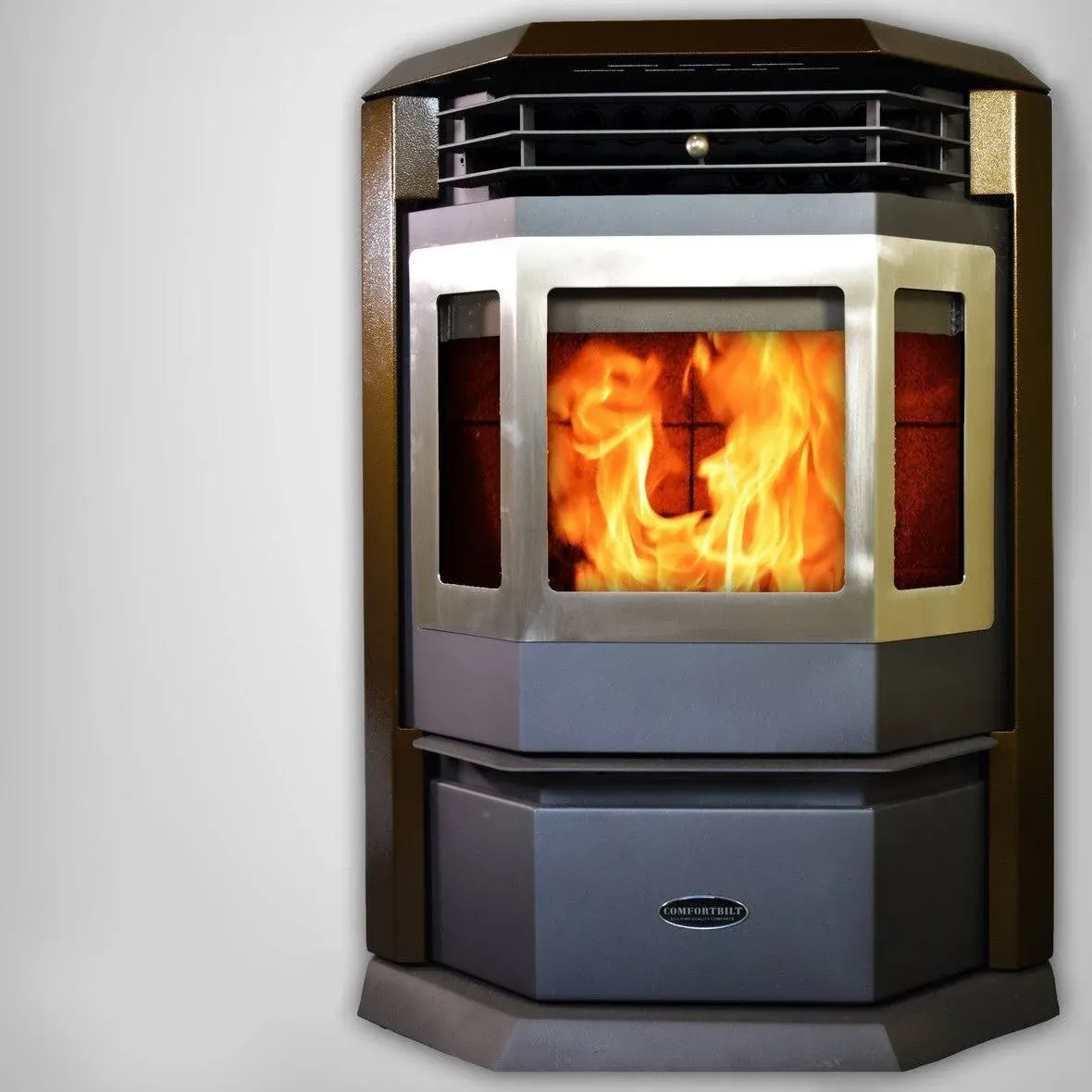 ComfortBilt HP22-N SS Pellet Stove Brown