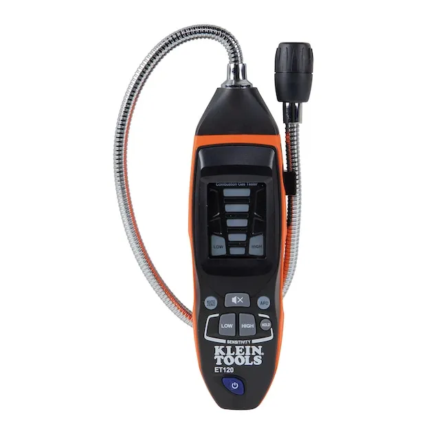 KLEIN TOOLS Combustible Gas Detector: Detects Methane, Propane, Butane and More, (4) AAA