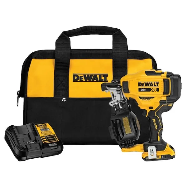 DeWalt 20V Max 15 Cordless Coil Roofing Nailer Kit DCN45RND1