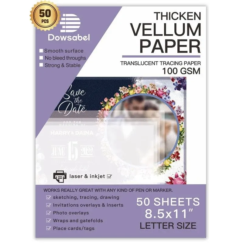 DOWSABEL Translucent Vellum Paper