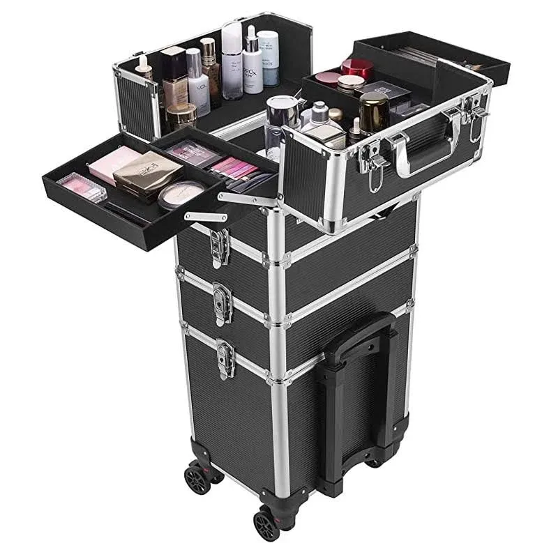 VIVOHOME 4 in 1 Makeup Cosmetic Organizer Box