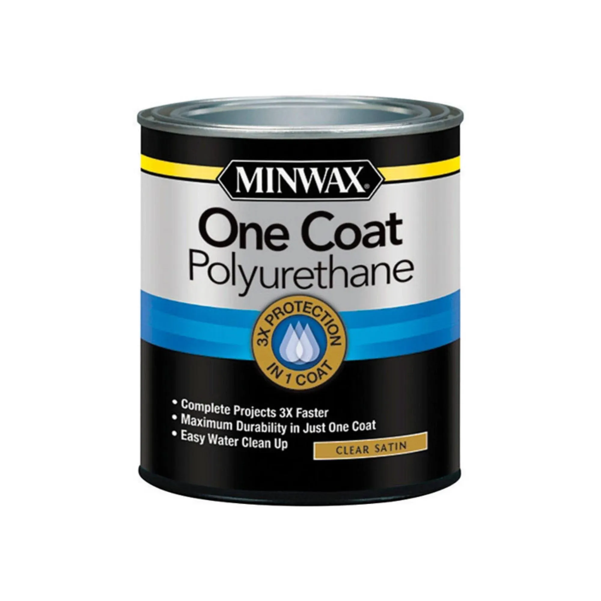 Minwax One Coat Polyurethane Satin 1-Qt