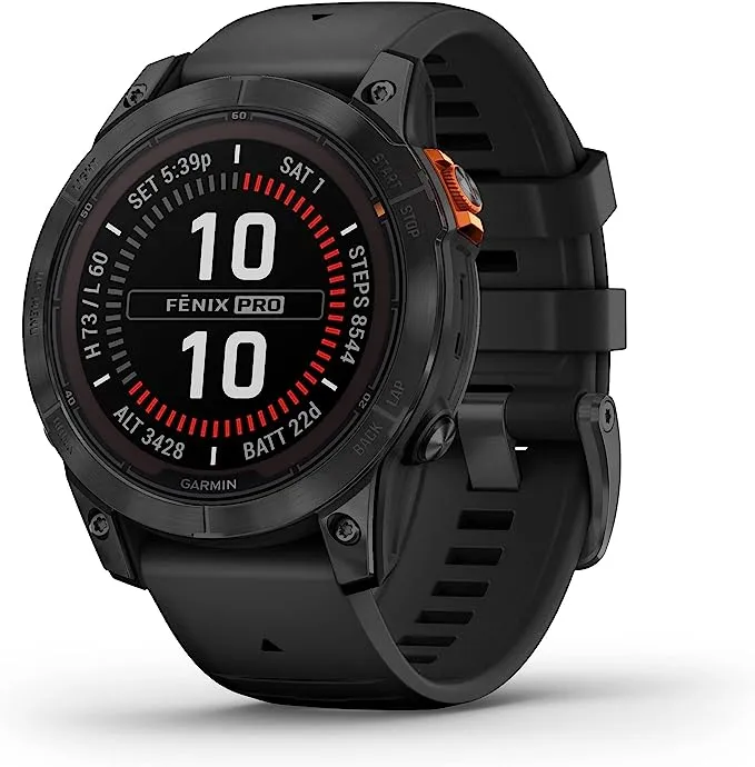 Garmin fenix 7S Pro Solar 42 mm Multisport GPS Smartwatch Graphite