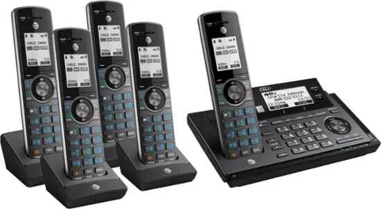 AT&T 5 Handsets Connect-to-Cell Phone System