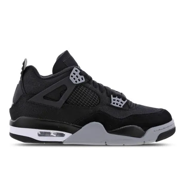 AIR JORDAN 4 RETRO SE &#039;BLACK CANVAS&#039; SIZE 9