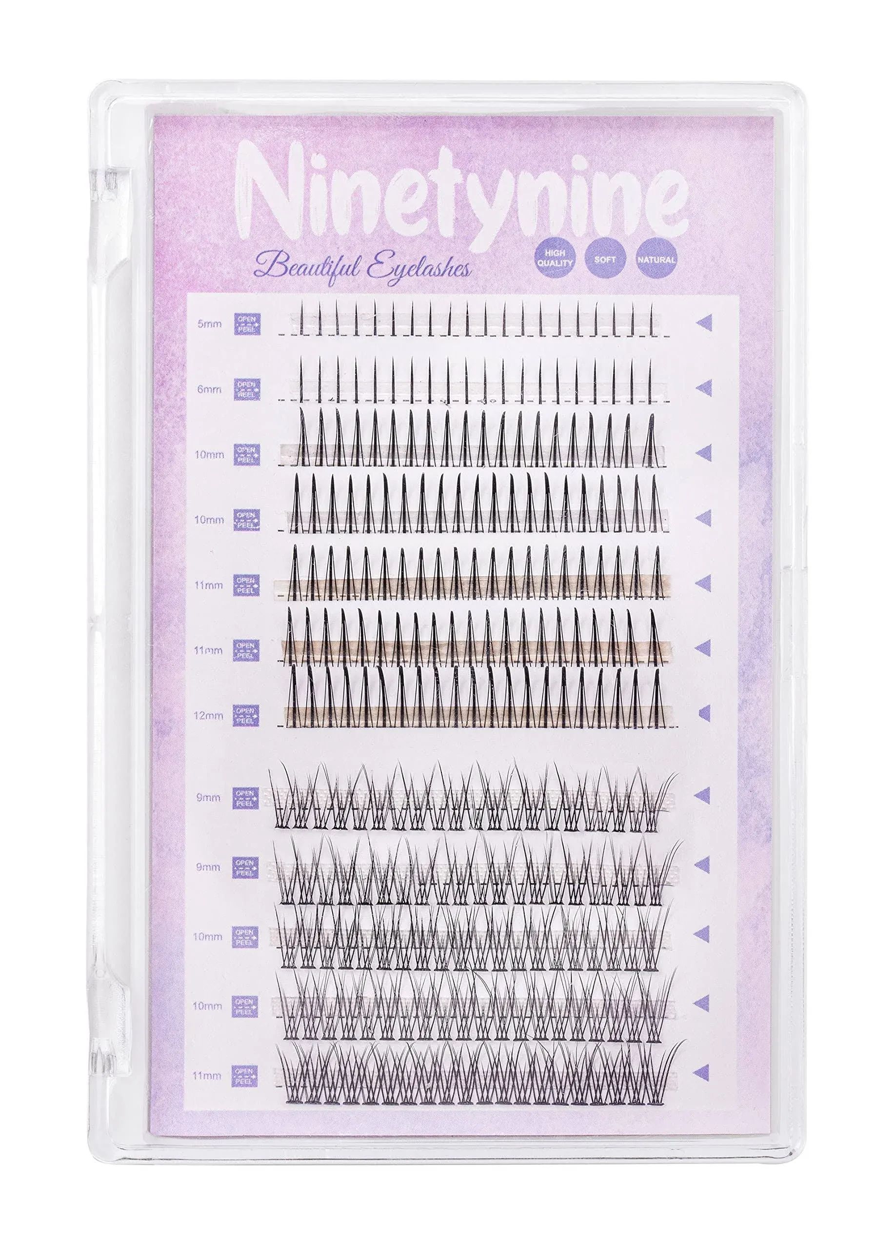 Ninetynine 240pcs Mixed Pack C Curl False Eyelash Extension Individual Lashes ...