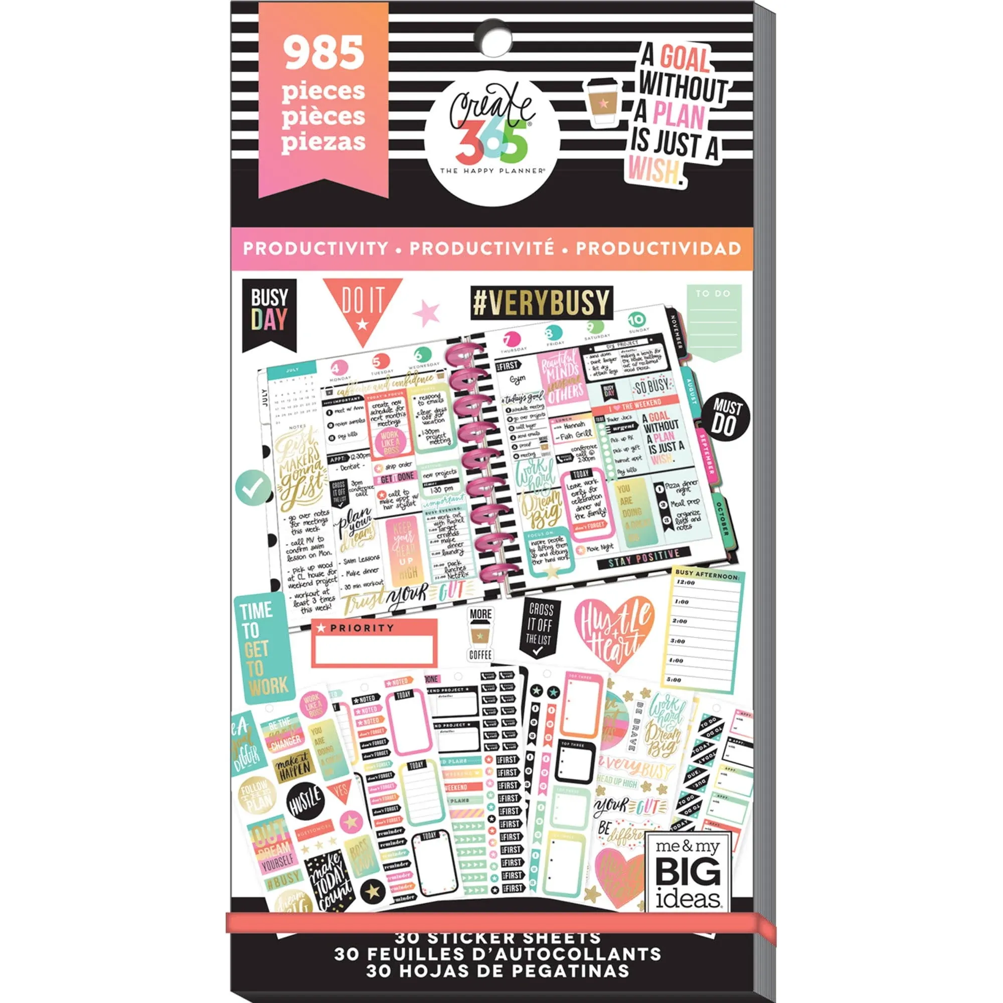 Me & My Big Ideas Planner Stickers 985ct, Productivity