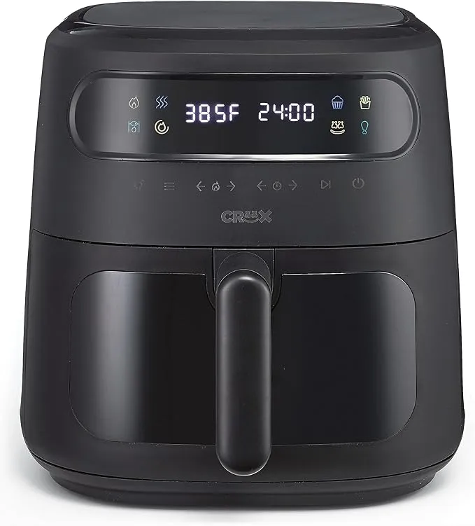 x Marshmello 8.0 QT Digital Air Fryer with TurboCrisp Technology, Touch Scree...