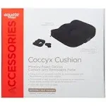 Equate Memory Foam Coccyx Cushion, Black