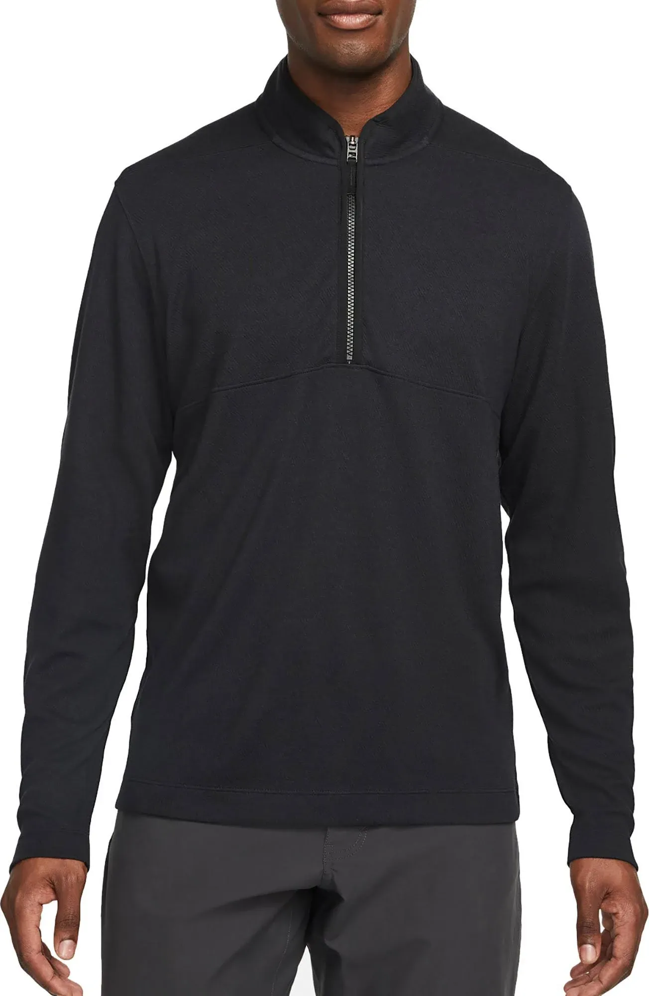 Nike Dri-Fit Victory Half-Zip Men's Golf Pullover - Black, Size: Small