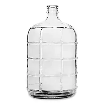 Geo Sports Bottles 3 Gallon Round Glass Carboy Fits 30mm Cork Finish or 55mm Cap